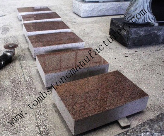 mahogany granite flush marker - Click Image to Close